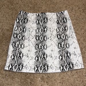 Womens Snakeskin mini skirt